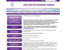 Tablet Screenshot of coalitionforpf.org